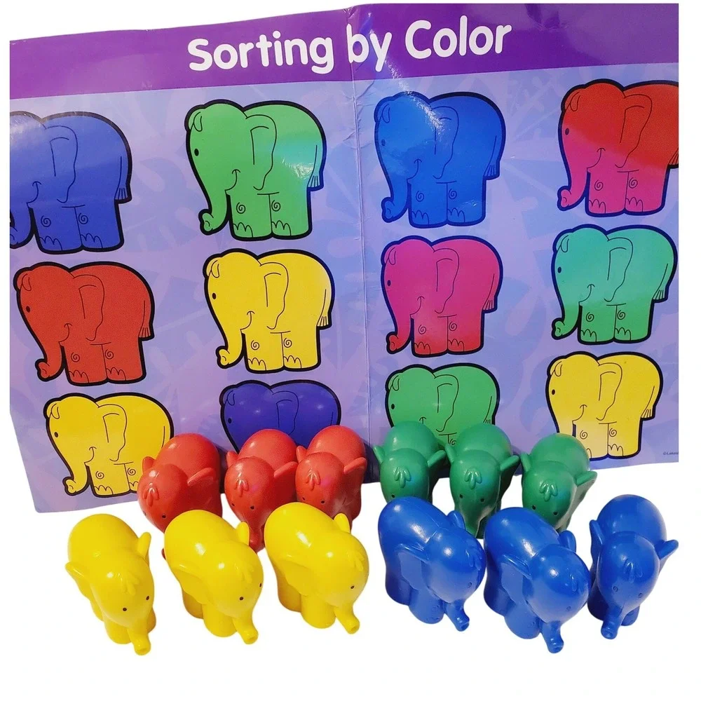 Lakeshore Learning Elephant Sorting by Color Toy Set Educational Kids Activity